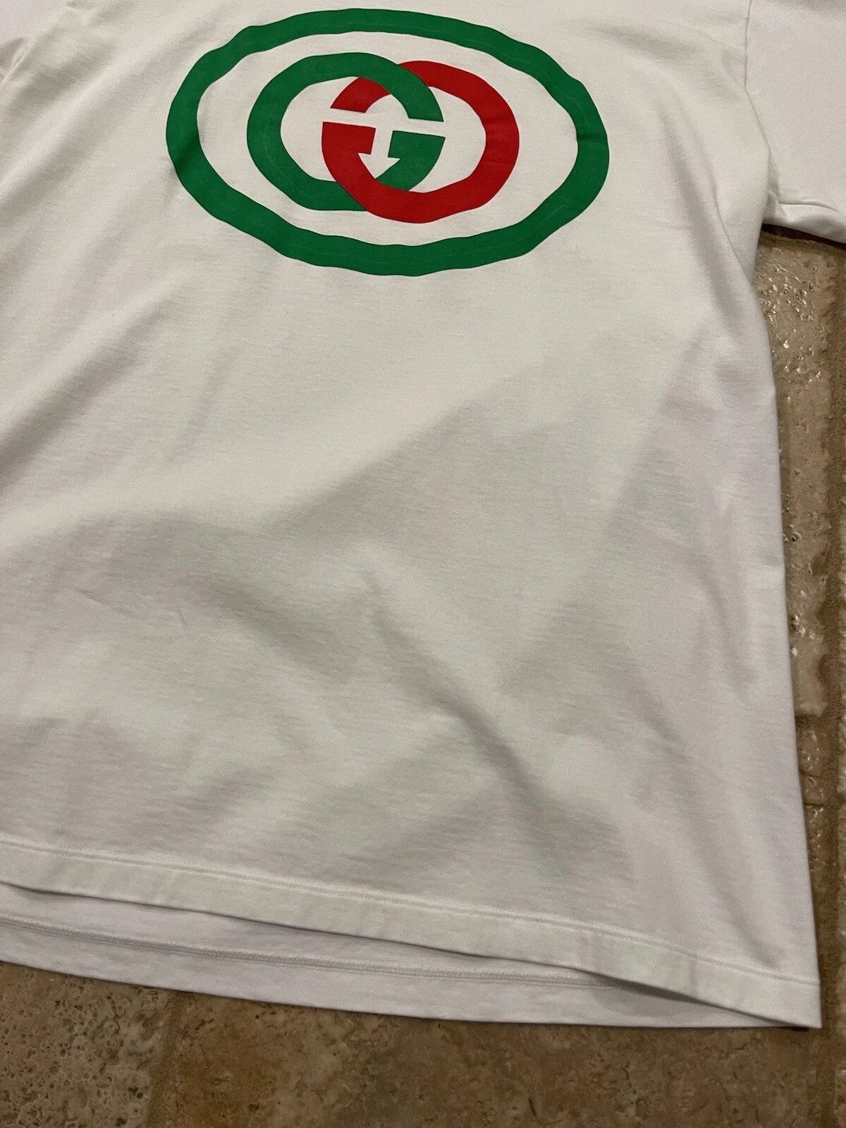 Gucci Gucci Classic GG Oval Logo White Short Sleeve T-Shirt Size US XXL / EU 58 / 5 - 5 Thumbnail