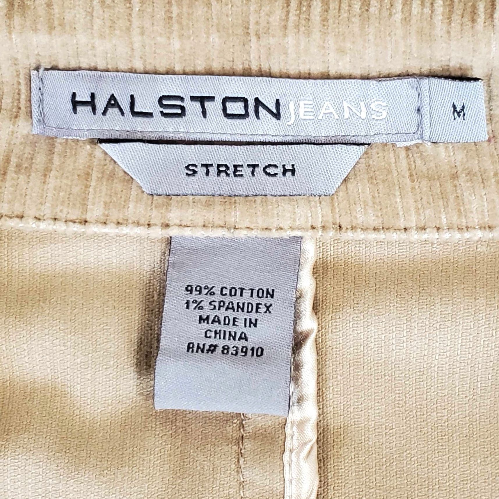 Vintage VINTAGE Halston Jeans Corduroy Stretch Women’s Jacket Blazer Tan Medium M Size 32" / US 10 / IT 46 - 2 Thumbnail