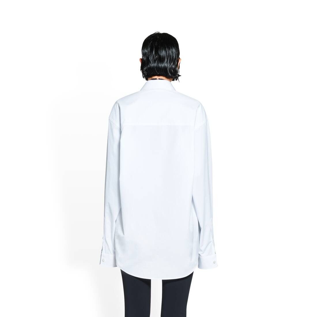 Balenciaga o1bcso1str1025 Hourglass Shirt in White Size XS / US 0-2 / IT 36-38 - 5 Thumbnail