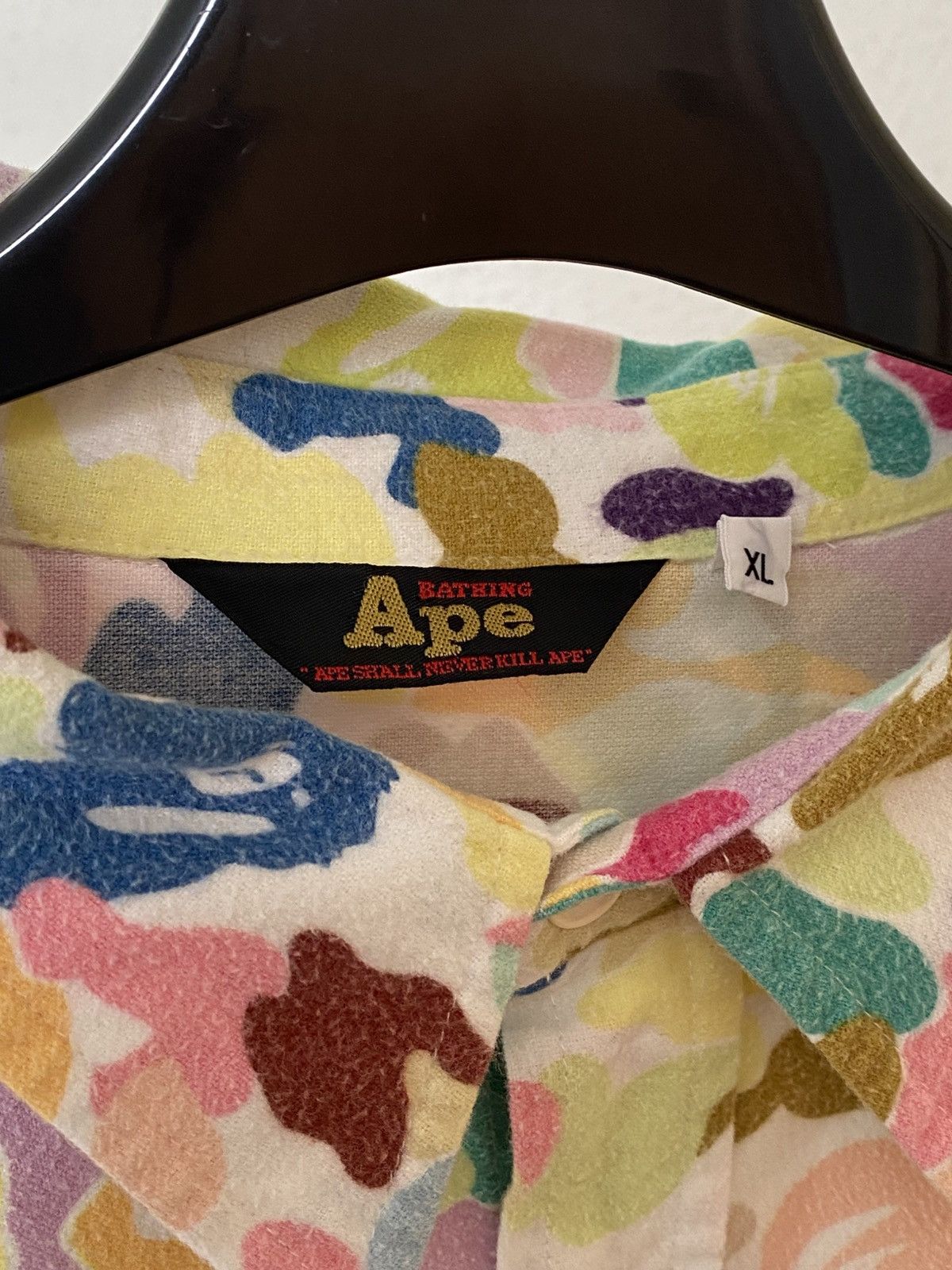 Bape Vintage BAPE Multi Camo Button Up Shirt Size US XL / EU 56 / 4 - 4 Thumbnail