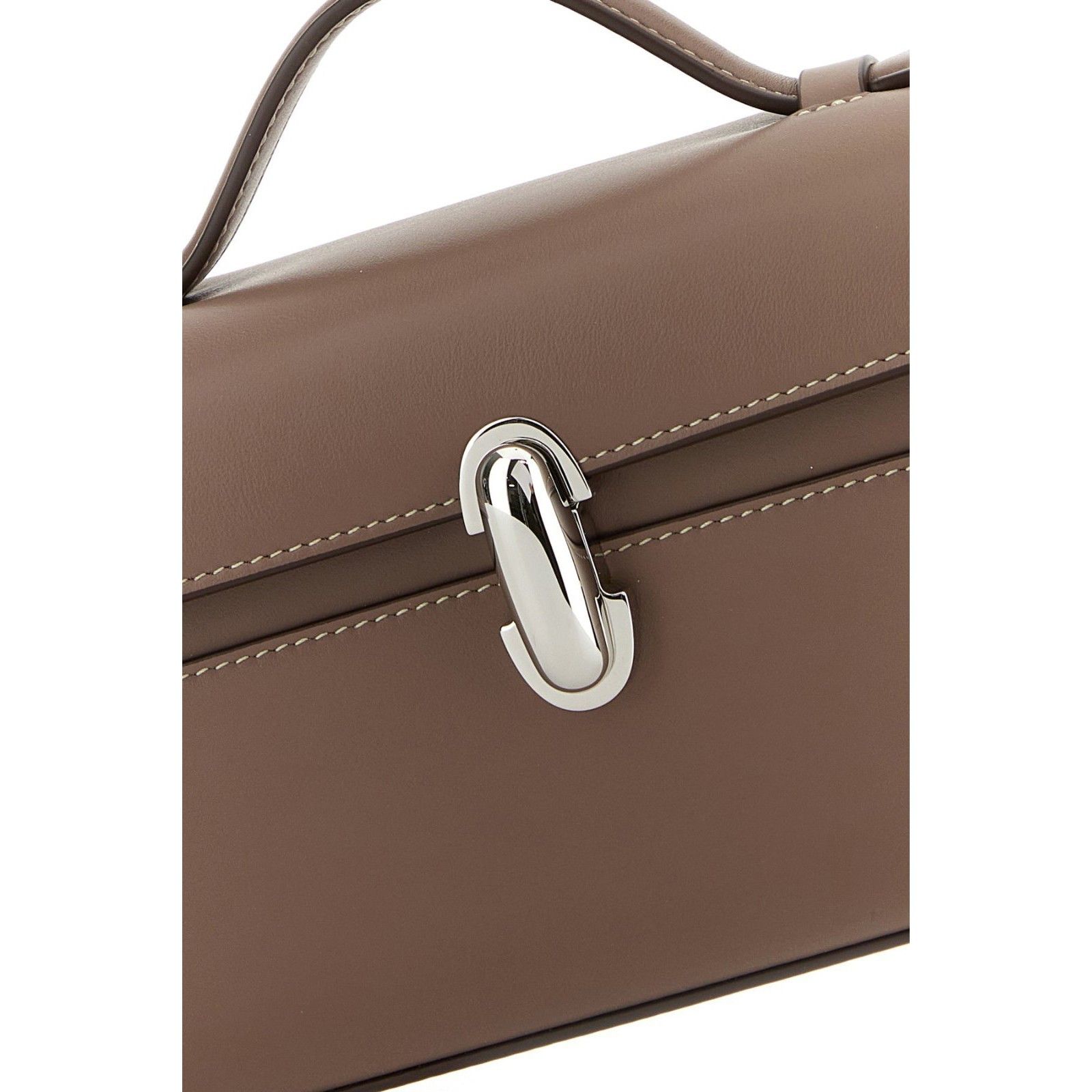 Savette SAVETTE Symmetry Brown Leather Top Handle Bag New And Authen Size ONE SIZE - 4 Thumbnail