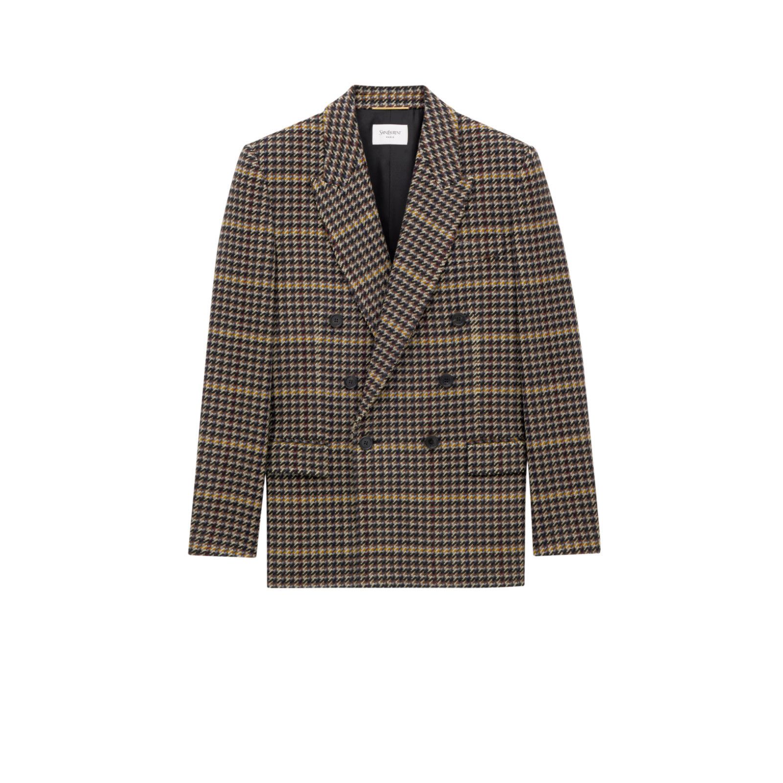 Saint Laurent Paris SAINT LAURENT $3900 Multicolor Wool Jacket New & Authentic ( Size S / US 4 / IT 40 - 1 Thumbnail