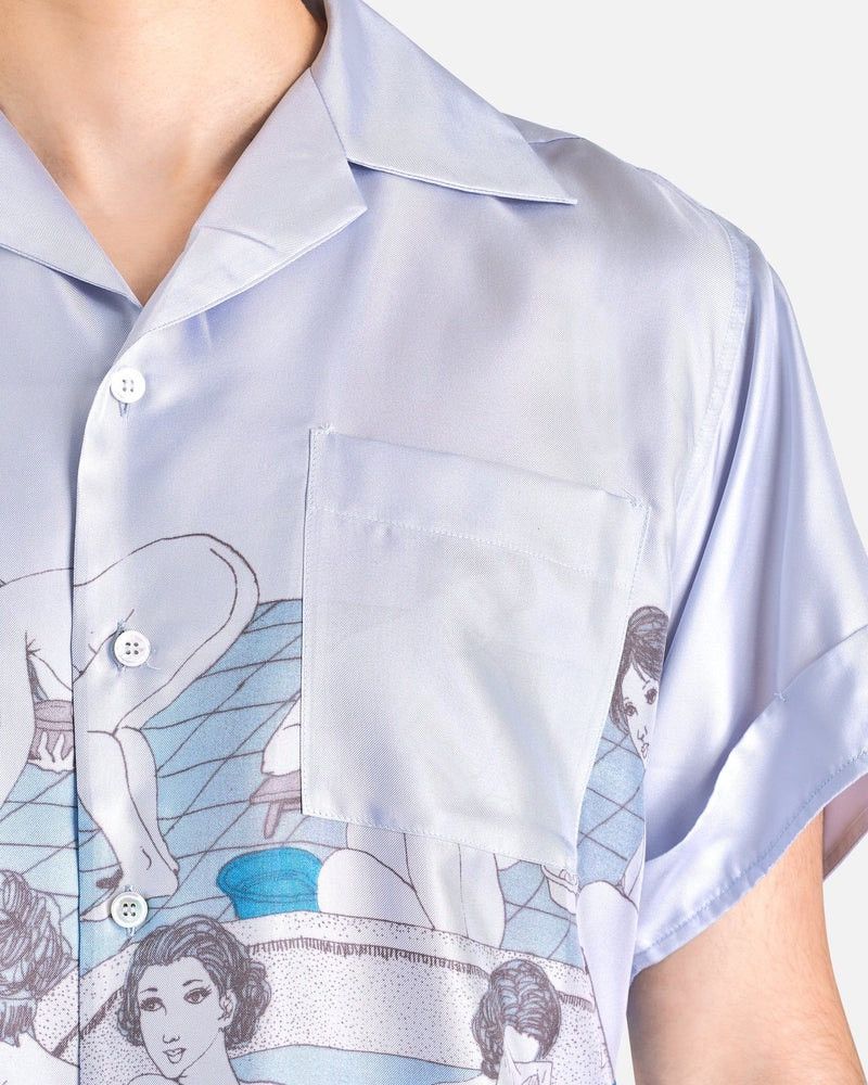 Enfants Riches Deprimes 🔥RARE🔥Bath House Silk Geisha Chemise in Light Blue Size US M / EU 48-50 / 2 - 4 Thumbnail