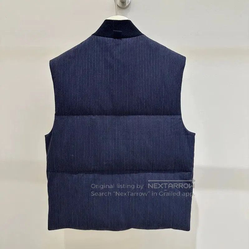 Thom Browne Thom Browne Men's Navy Striped Puffer Vest . Size US S / EU 44-46 / 1 - 5 Thumbnail