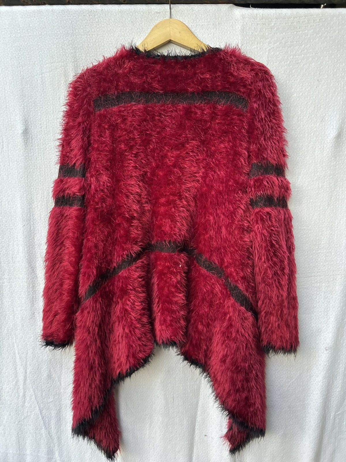 14th Addiction × Japanese Brand Fuzzy Mohair Cardigan Assymetrical Knitted Styled Size US M / EU 48-50 / 2 - 2 Thumbnail