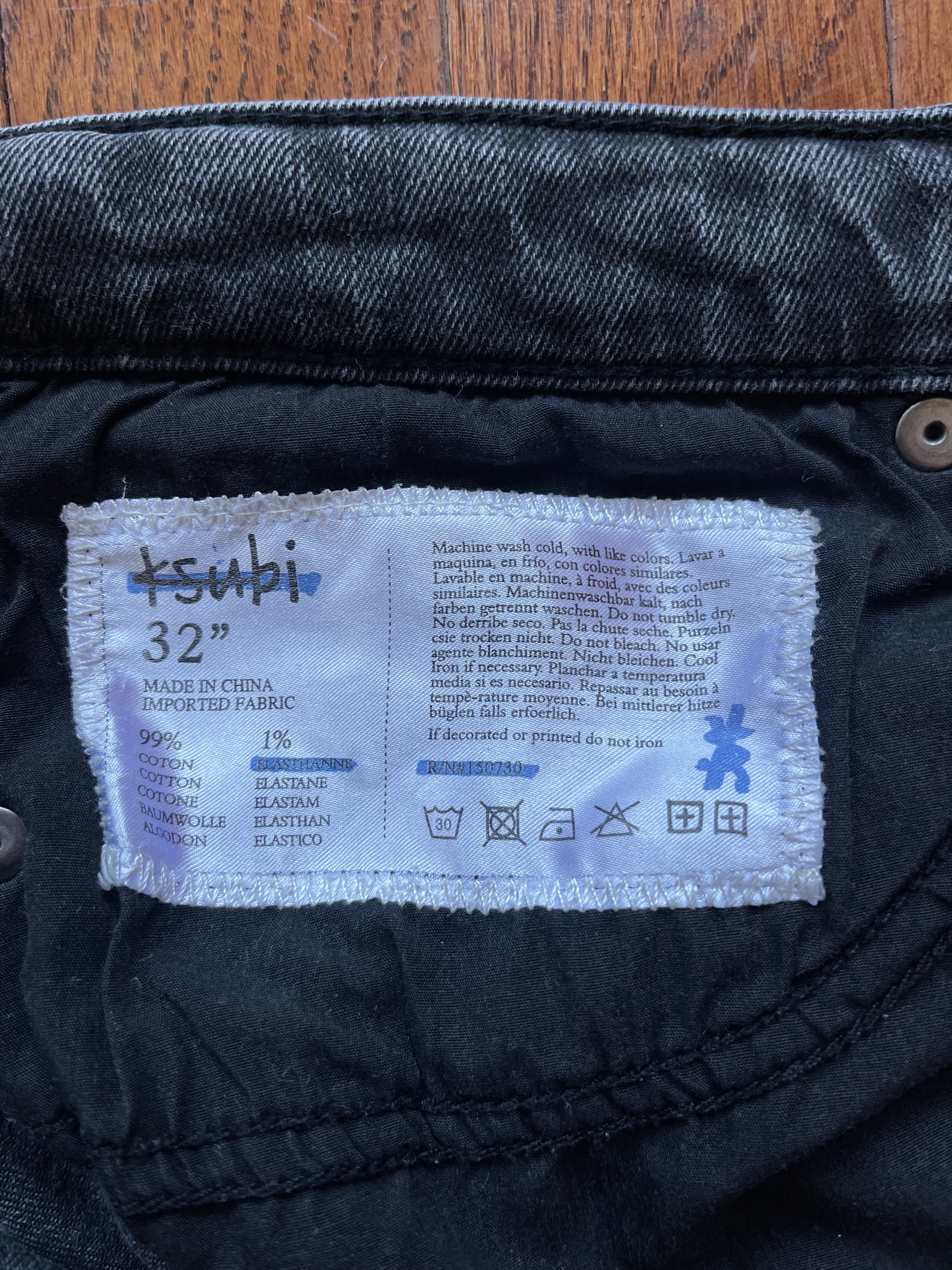 Ksubi van winkle black grime slim denim Size US 32 / EU 48 - 7 Thumbnail