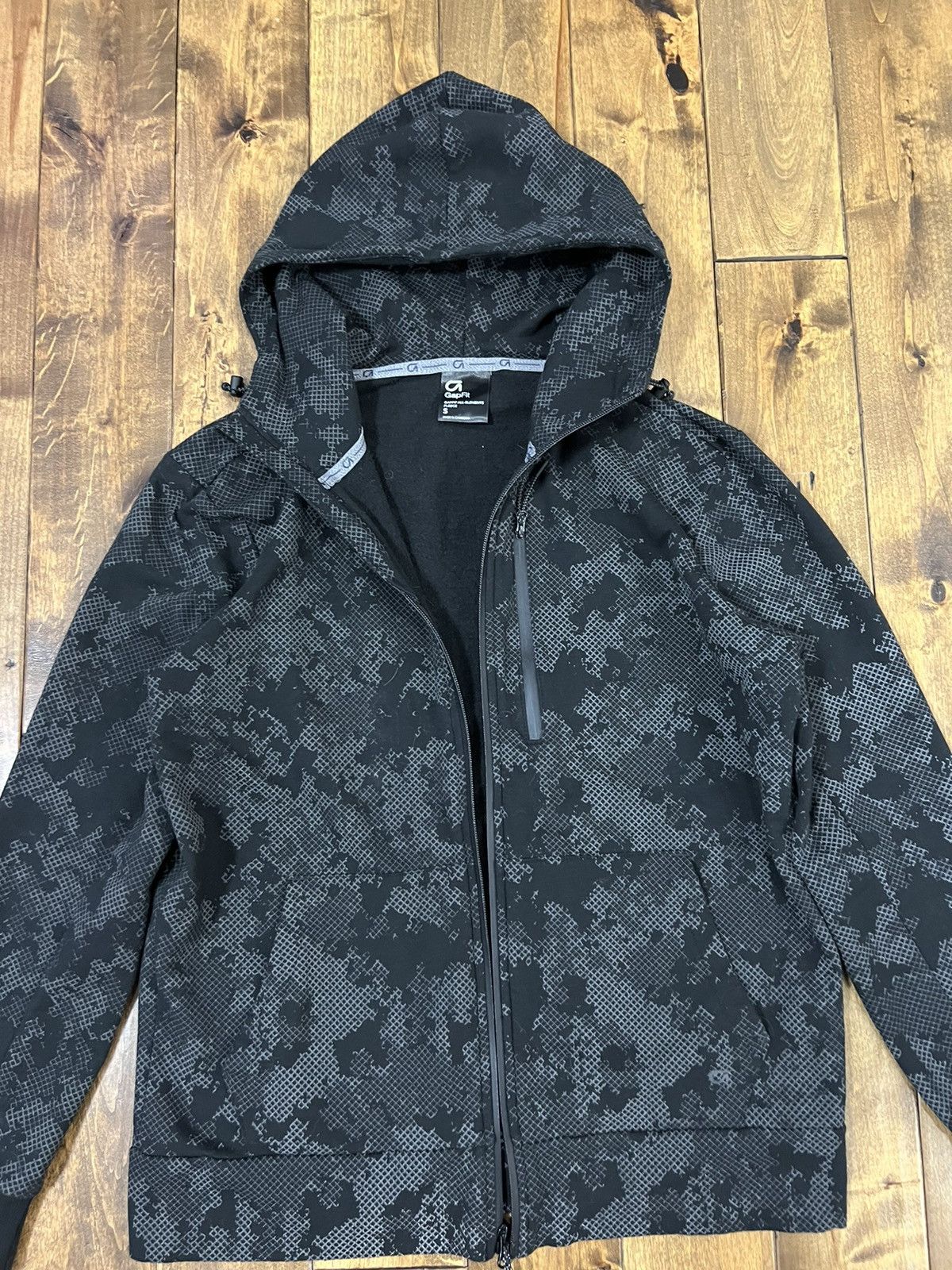 Gap GapFit All-Elements Fleece reflective zip hoodie Size US S / EU 44-46 / 1 - 9 Thumbnail