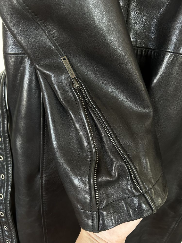 Yves Saint Laurent Yves Saint Laurent Vintage Leather Coat Jacket Size US M / EU 48-50 / 2 - 7 Thumbnail