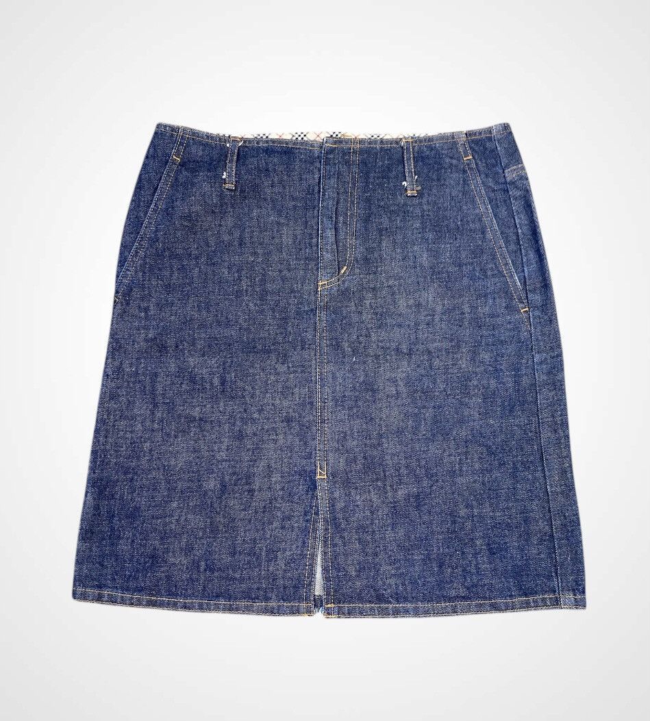 Burberry A12 Rare - Burberry London Jeans Mini Skirt Size 30" / US 8 / IT 44 - 2 Thumbnail