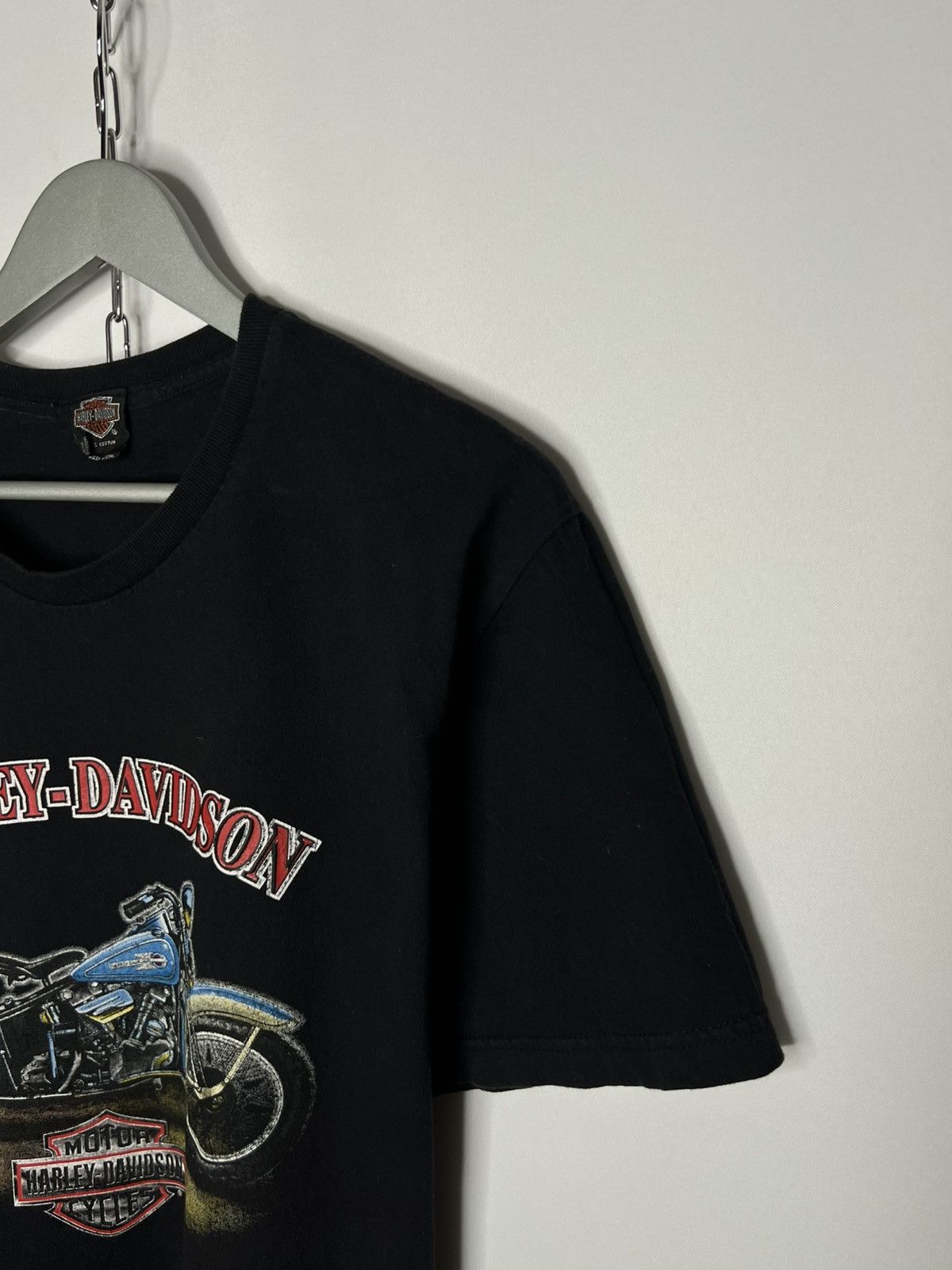 Harley Davidson Vintage Harley Davidson Big Logo Moto T-Shirt Tee Eastside Size US XL / EU 56 / 4 - 5 Thumbnail