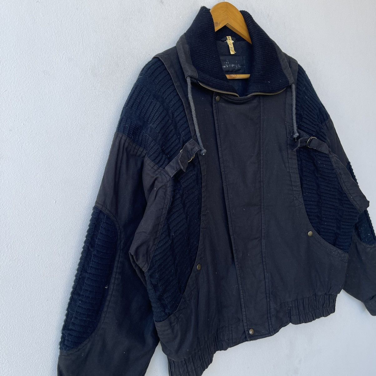 Marithe + Francois Girbaud Vintage 90s Avant-Garde Utility Bomber Jacket Size US M / EU 48-50 / 2 - 6 Thumbnail