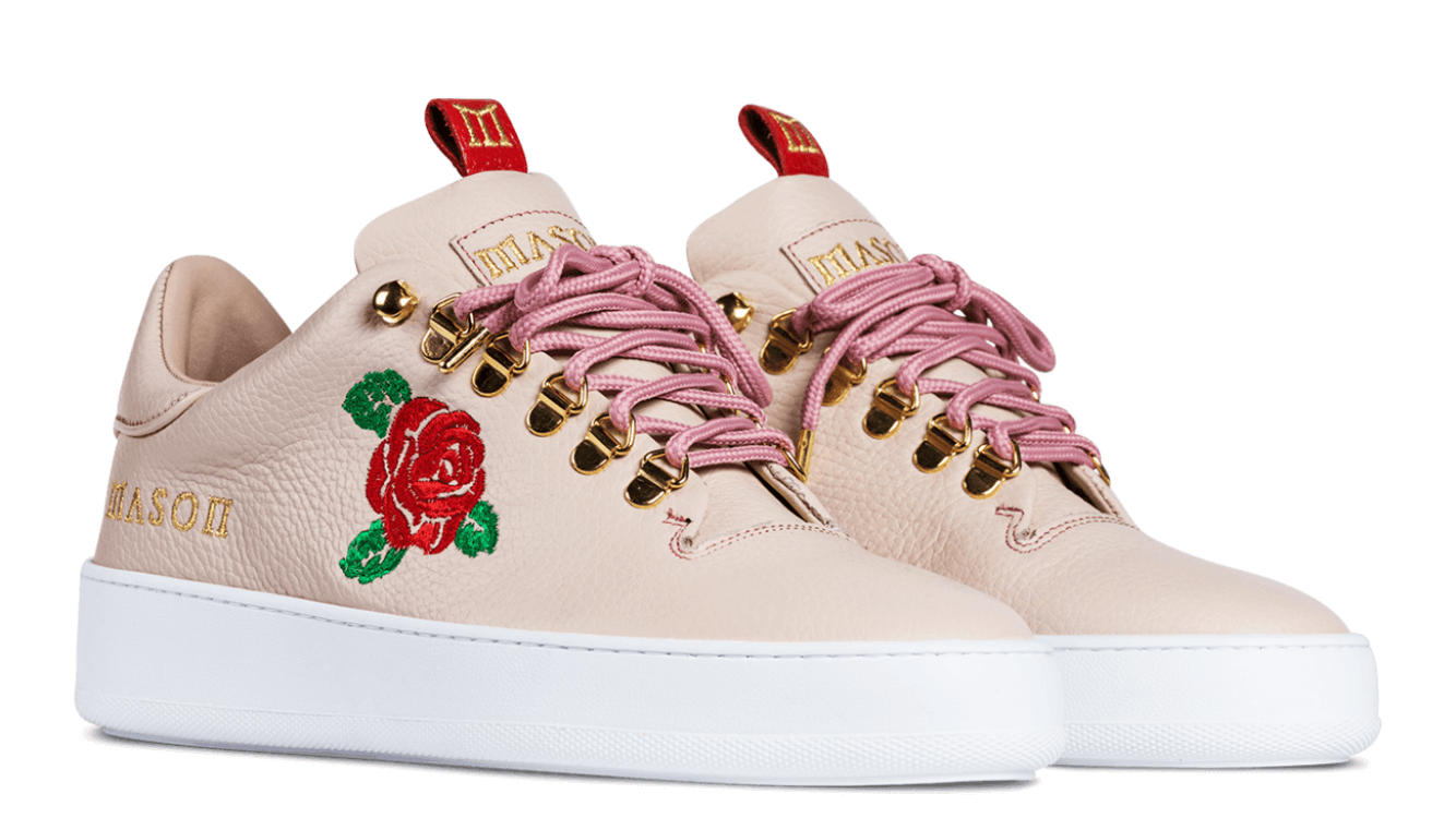 Mason Garments Mason Garments Rose Leather Court Sneaker Mens White Shoe Size US 9.5 / EU 42-43 - 1 Thumbnail