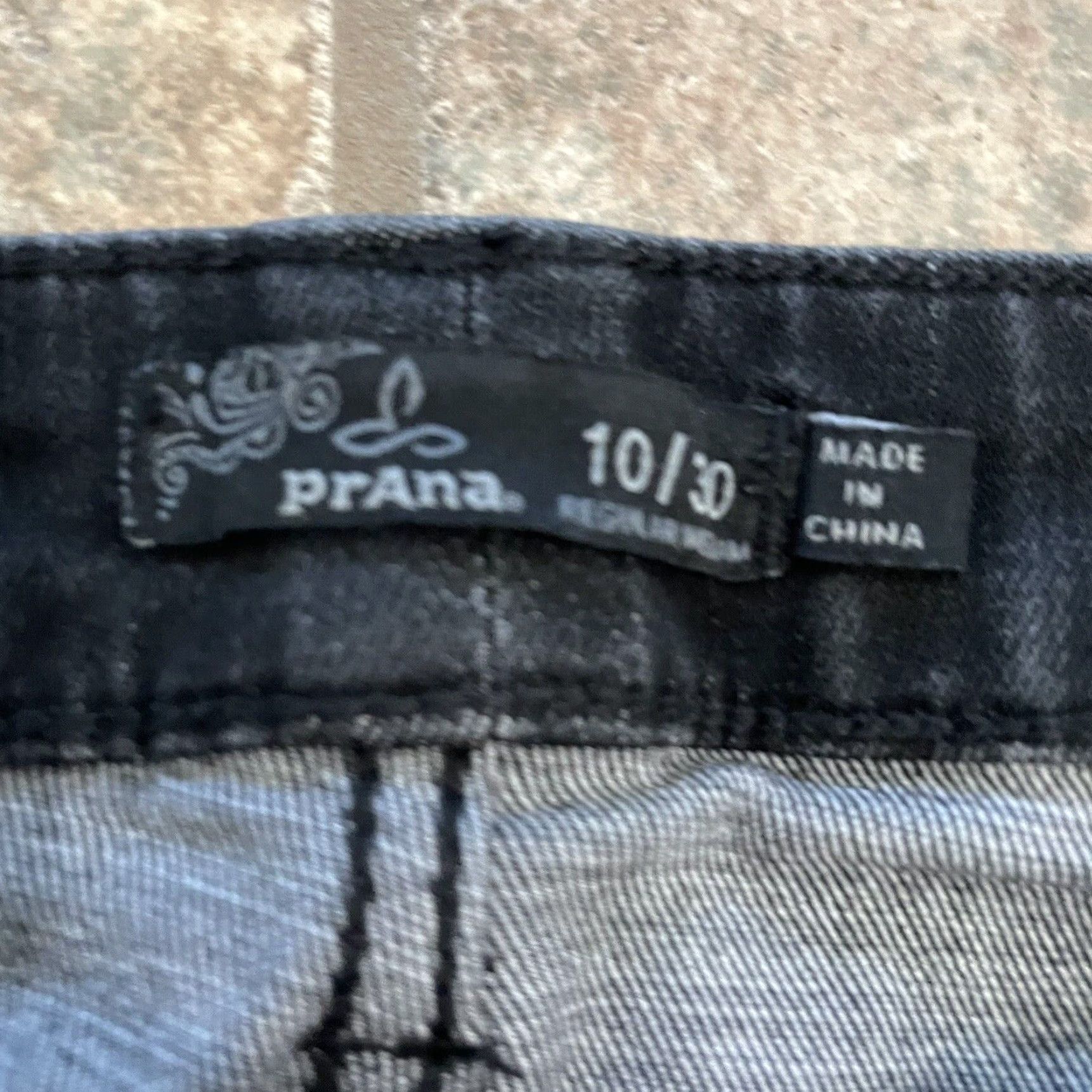 Prana PrAna Jeans Womens Size 10x30 Gray Organic Cotton Blend Black Straight Size 40" / US 18 - 4 Thumbnail