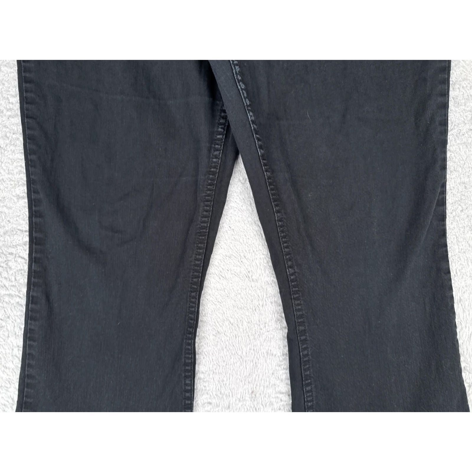 Levi's Levi's Signature Bootcut Jeans Womens 34 Black High Rise Stretch 34x28 Denim 5-Pocket Pattern Solid Vintage No N/A Size 24" / US 00 / IT 34 - 3 Thumbnail