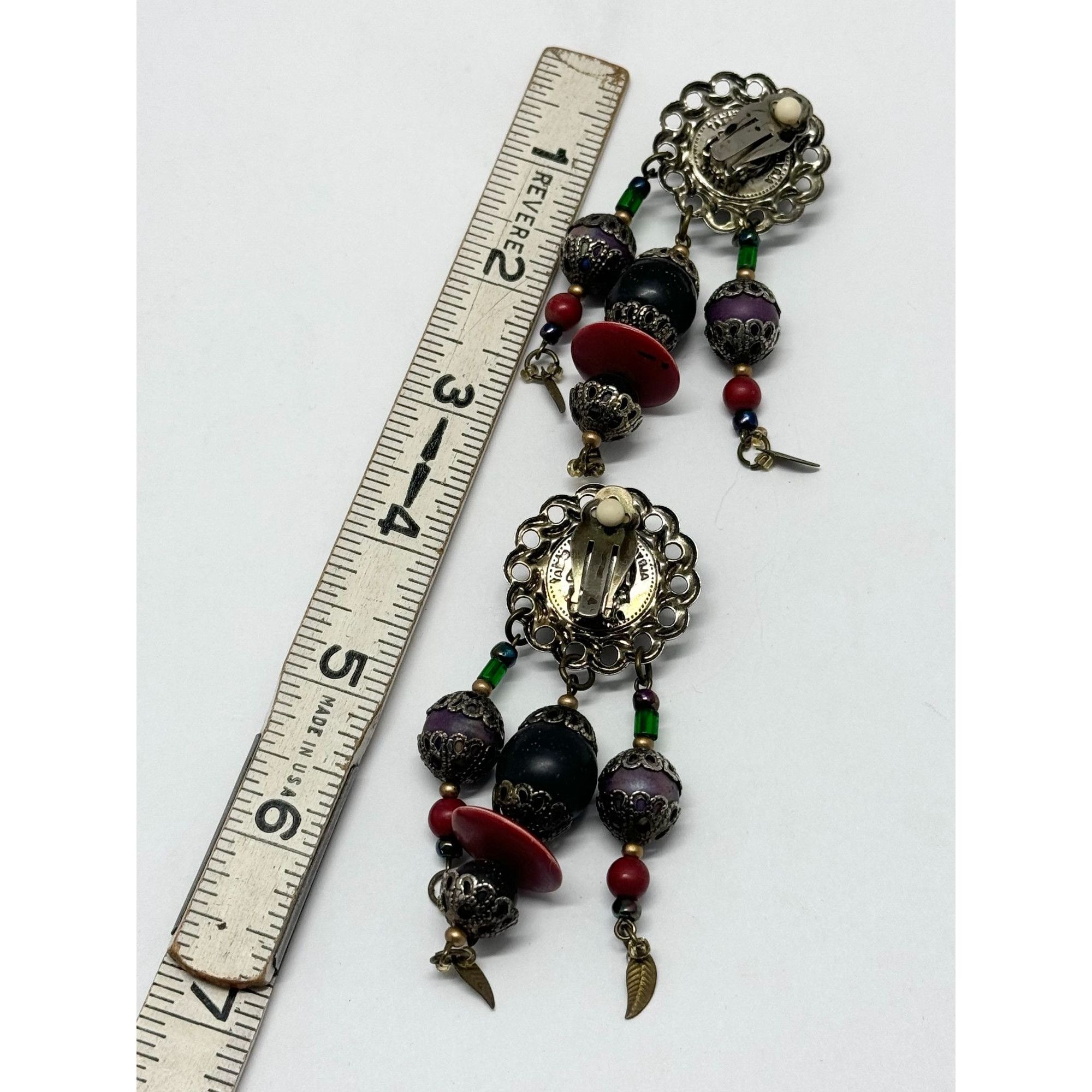 Vintage Vintage beaded tassel earrings Size ONE SIZE - 4 Thumbnail