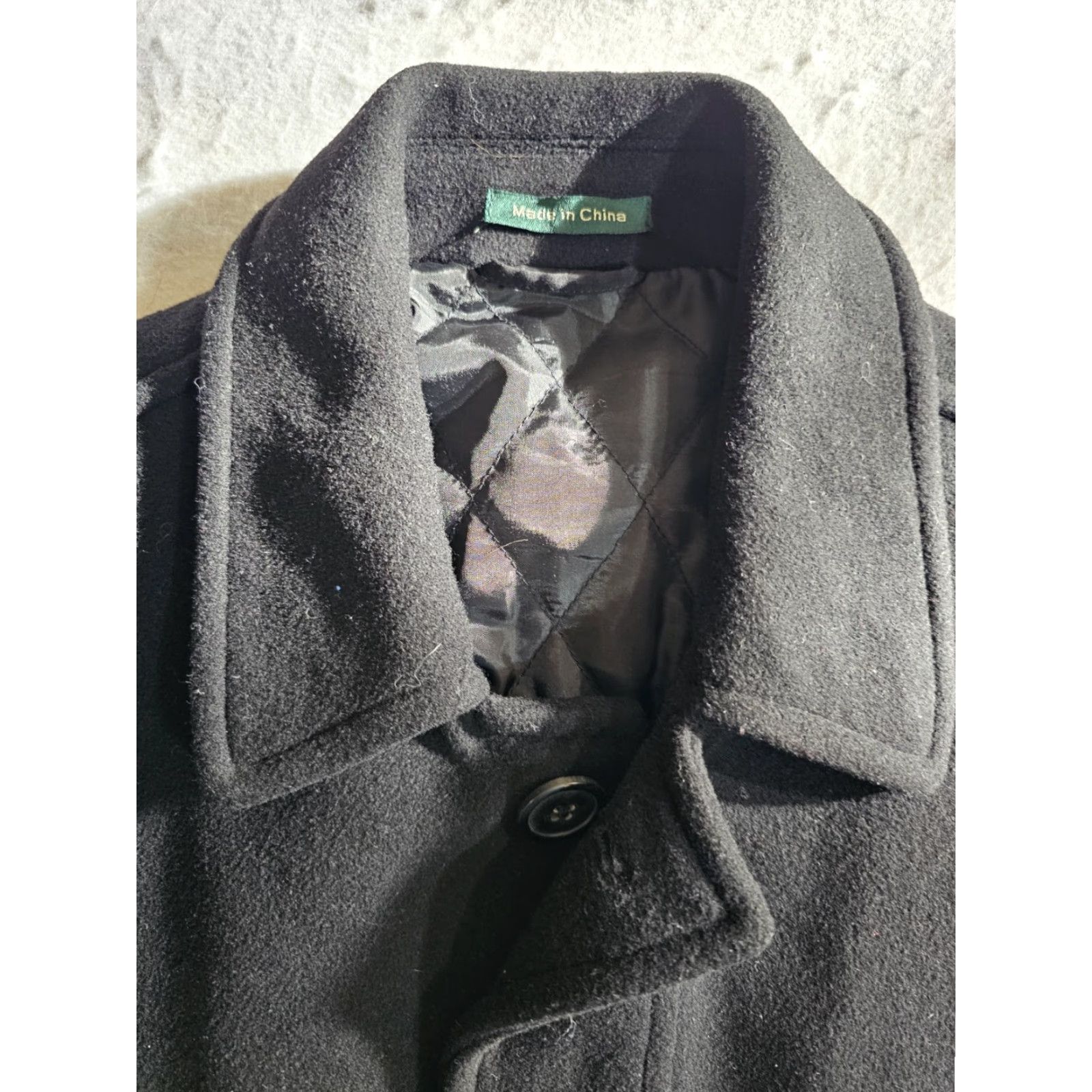 Ralph Lauren VINTAGE Lauren Ralph Lauren Signature Cashmere Blend Single Breasted Overcoat Mens Sz 40S Black” Size US XXS / EU 40 - 3 Thumbnail
