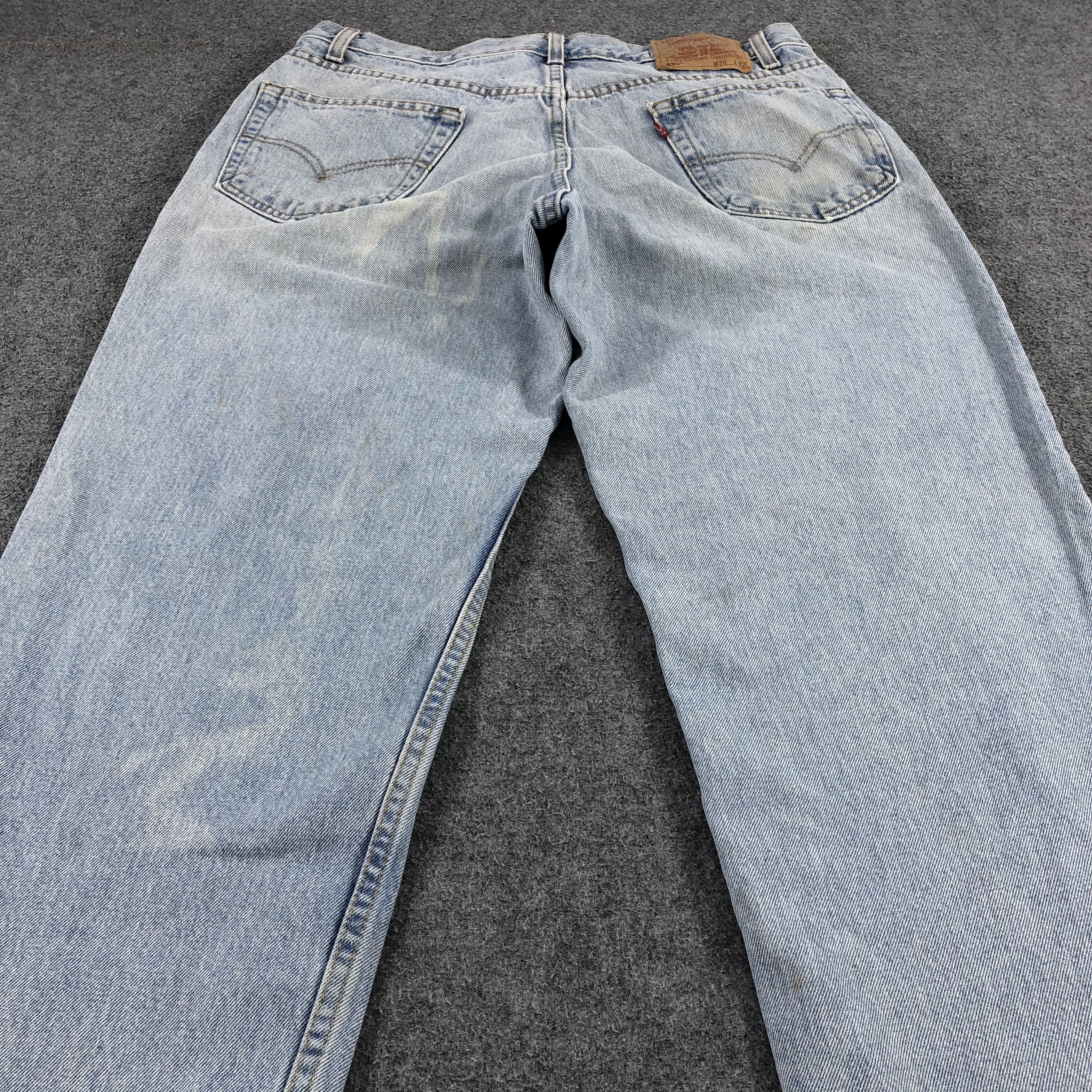 Levi's × Vintage 90s Vintage Light Wash Levis 550 Jeans-JM1708 Size US 35 - 4 Thumbnail