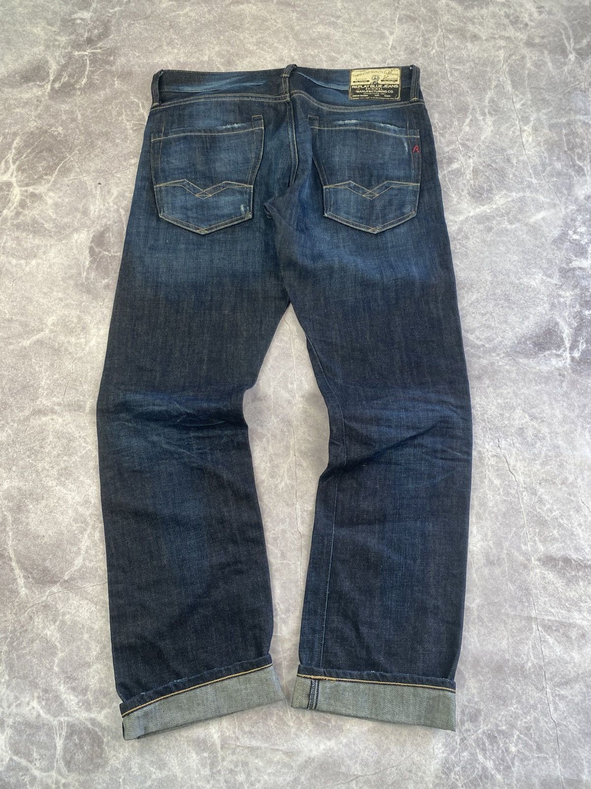 Replay Replay x FC Barcelona Dark Blue Jeans Size: W31 L30 Size US 31 - 11 Thumbnail