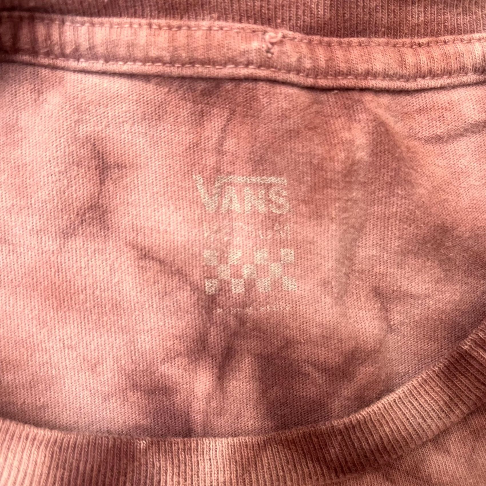 Vans Vans Shirt Womens Medium Pink Tie Dye Graphic Logo Crew Neck Skate Tee Top Size M / US 6-8 / IT 42-44 - 3 Thumbnail