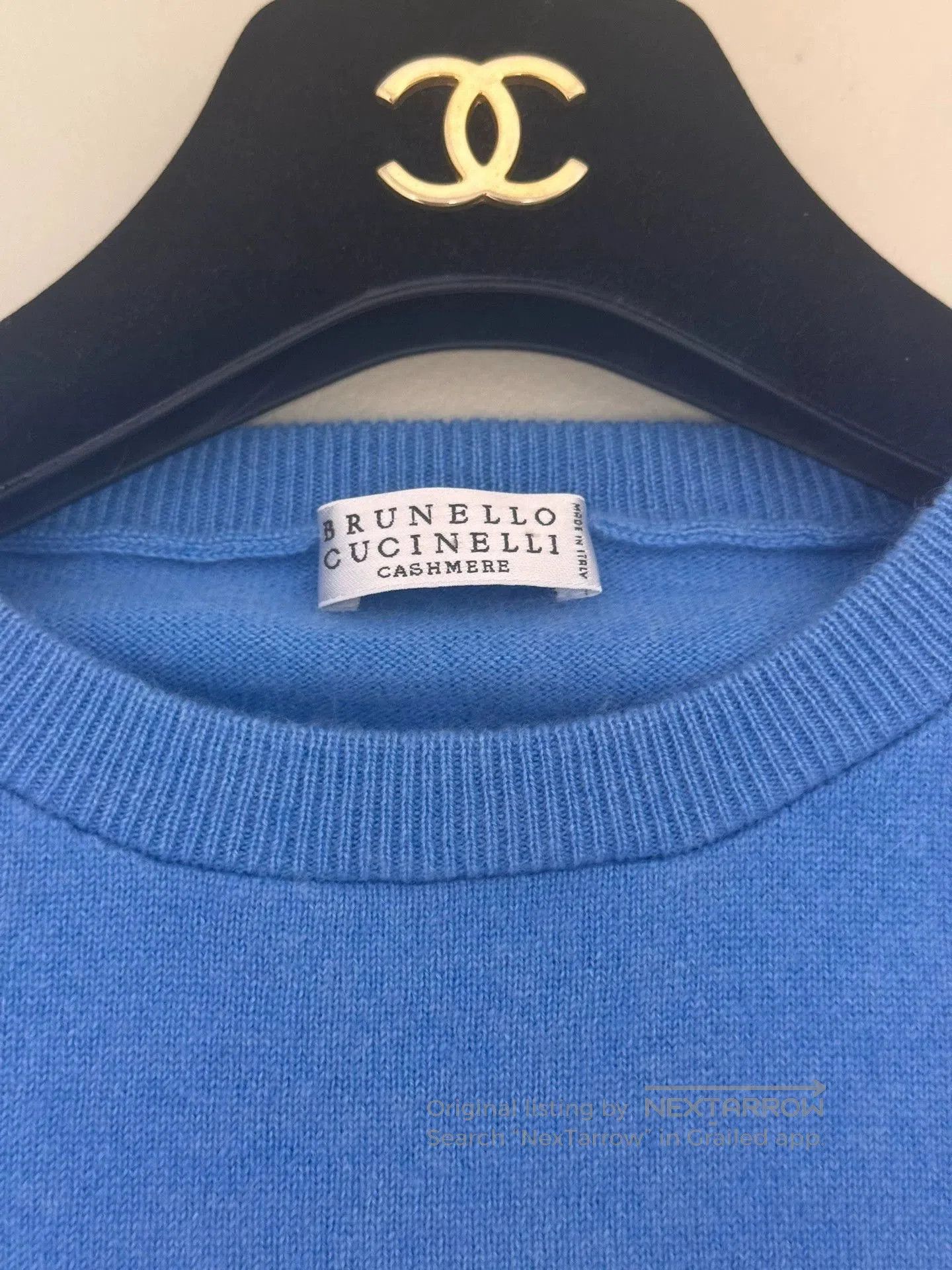 Brunello Cucinelli blue cashmere knit sweater by brunello cucinelli. Size US S / EU 44-46 / 1 - 3 Thumbnail