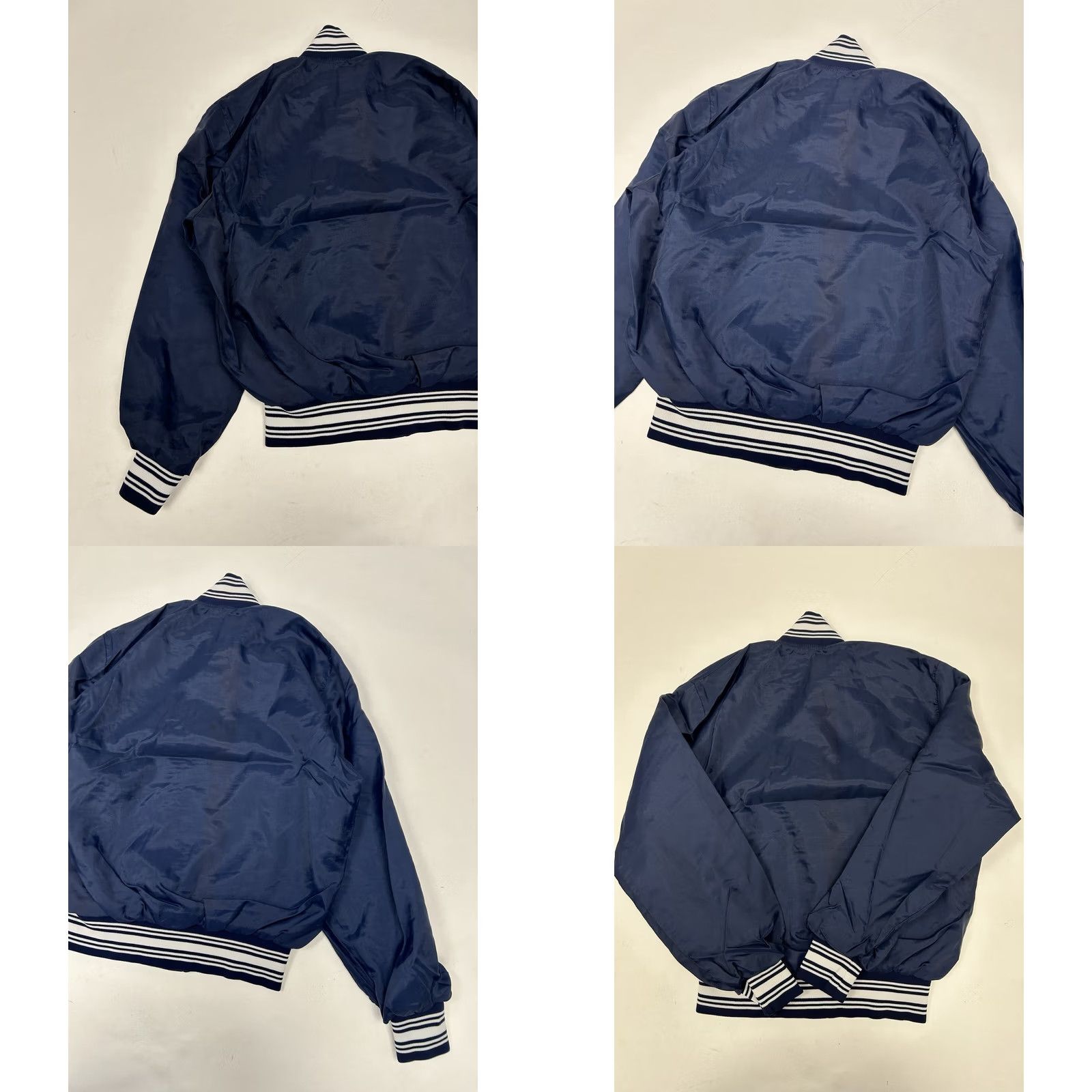 Salem Sportswear VINTAGE Gem Sportswear Georgetown Hoyas Bomber Jacket M Blue Embroidered Snaps 70s 80s Mens Size US M / EU 48-50 / 2 - 10 Thumbnail