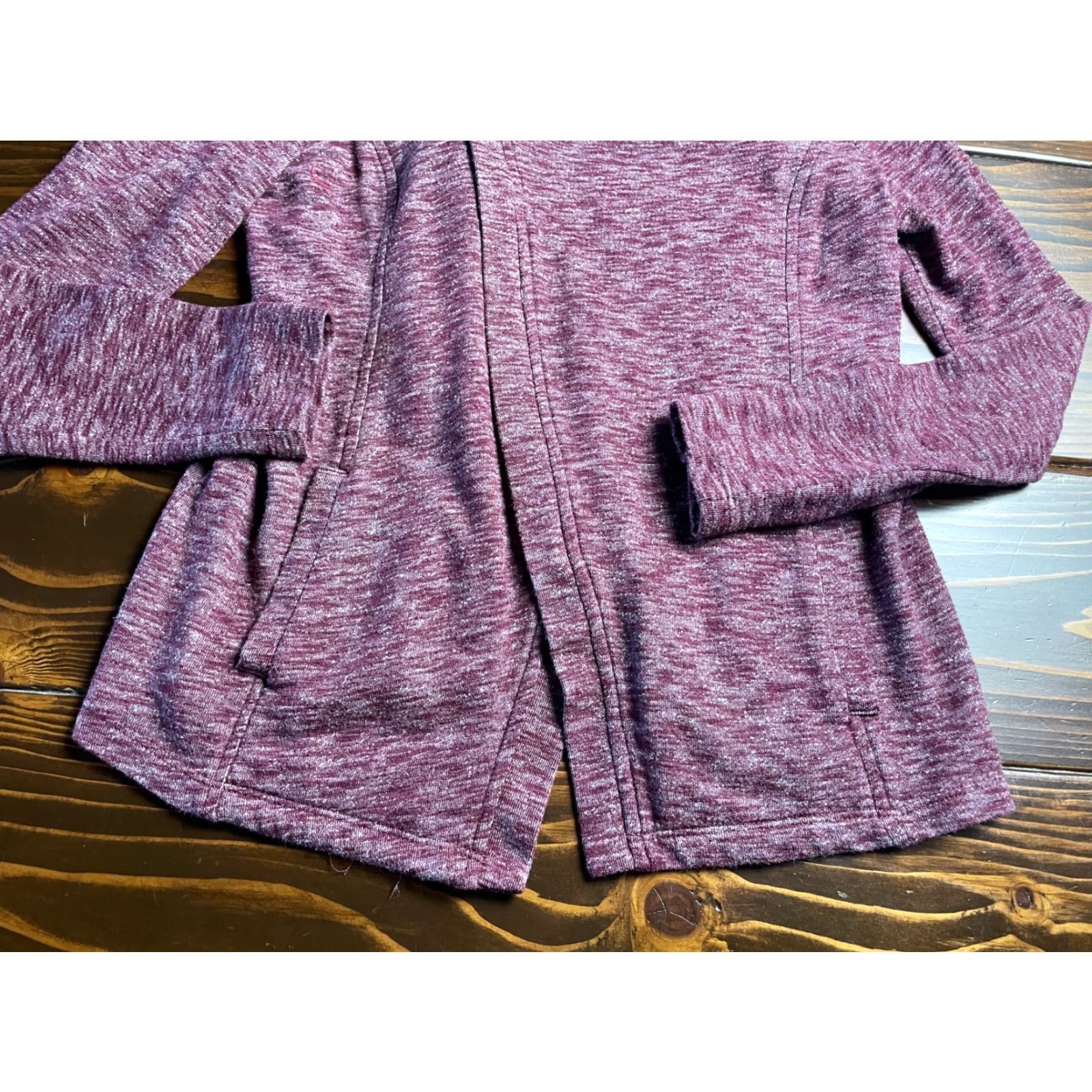Vintage G.H. BASS & CO. Sweater Womens Medium Burgundy Asymmetric Zip Long Sleeve Knit Lounge Casual Full Zip Ladies Size M / US 6-8 / IT 42-44 - 3 Thumbnail