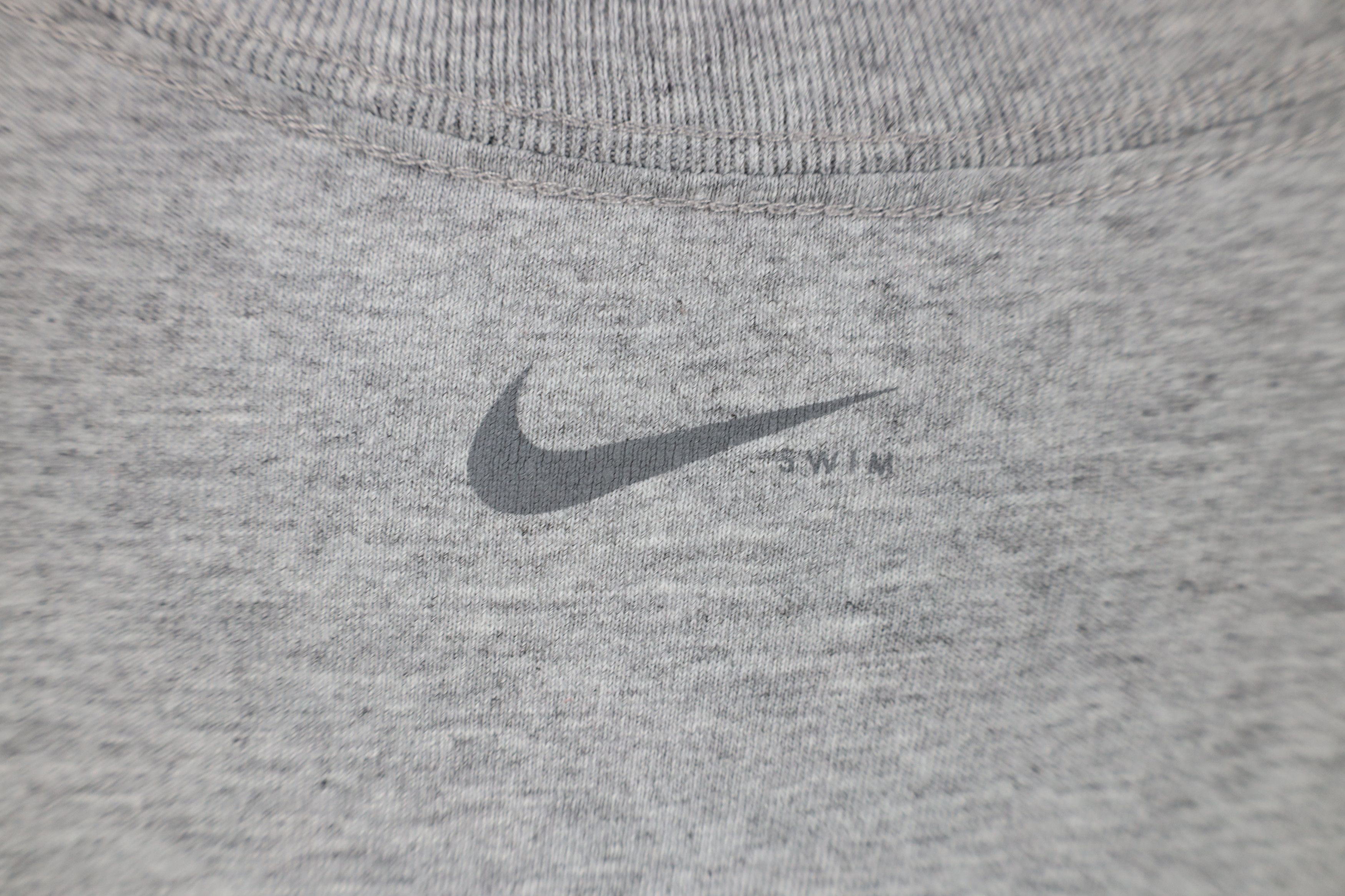 Nike Vintage Y2K Nike Swim Travis Scott Mini Swoosh T-Shirt Gray Size US L / EU 52-54 / 3 - 10 Thumbnail
