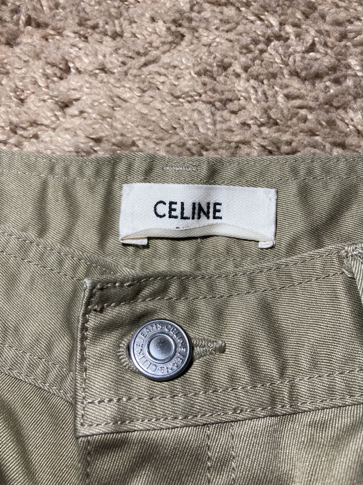 Celine AW19 Celine Cropped Chino Twill Pants 2019 Khaki Hedi Sliman Size US 26 / EU 42 - 4 Thumbnail