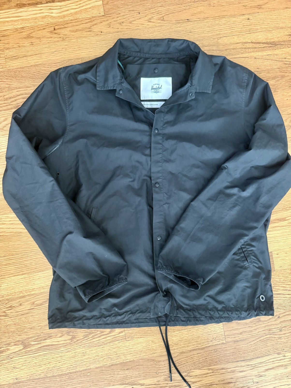 Herschel Supply Co. Herschel Supply Co. Coach Jacket – Black – Men’s Medium Size US M / EU 48-50 / 2 - 1 Thumbnail