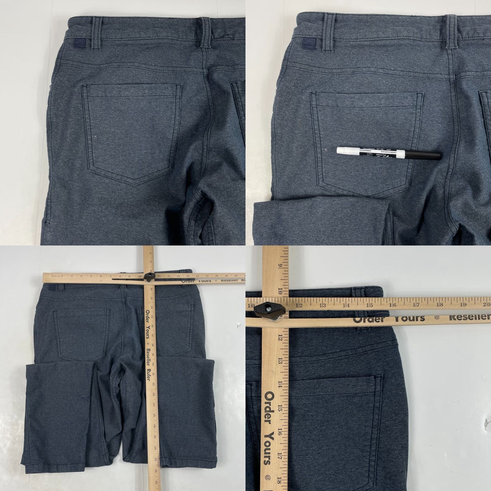 Lululemon Lululemon Pants Mens 30 x 32 Blue ABC Tech Canvas Chino Slim Straight Size US 30 / EU 46 - 8 Thumbnail