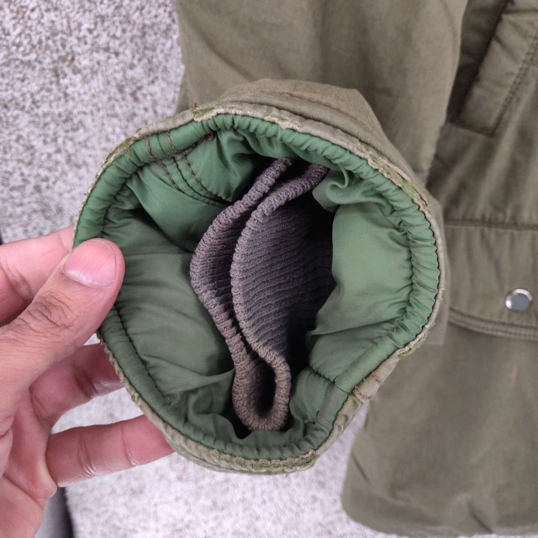 Abercrombie & Fitch VINTAGE Abercrombie & Fitch Parka Jacket Mens L Army Green 90s Fur Hood Mid-Length Jacket Size US L / EU 52-54 / 3 - 7 Thumbnail