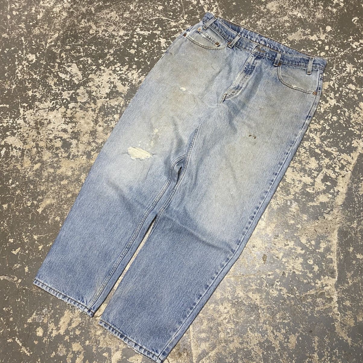 Japanese Brand × Levi's × Vintage Vintage Levi’s 550 Relaxed Fit Blue Light Wash Denim 90s Size US 35 - 5 Thumbnail