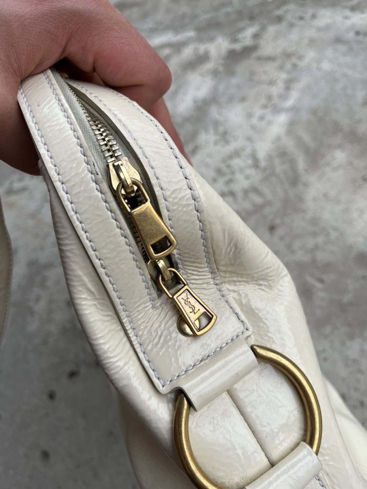 Saint Laurent Paris × Yves Saint Laurent Yves Saint Laurent Rive Gauche YSL Muse Leather Tote Bag Size ONE SIZE - 7 Thumbnail