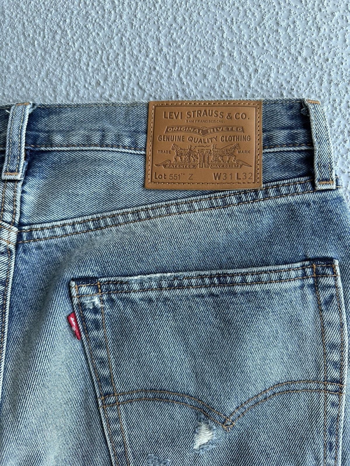Levi's Levi's 551Z 1961 Vintage Inspired Authentic Straight Jeans Size US 31 - 7 Thumbnail