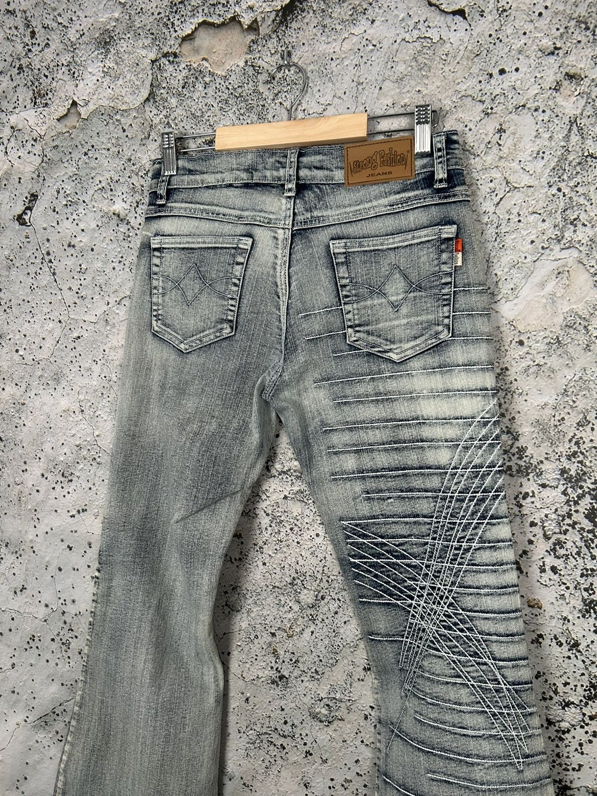 Affliction Vintage Flared Jeans Avant Garde Punk Y2K Grunge Affliction Size US 29 - 6 Thumbnail