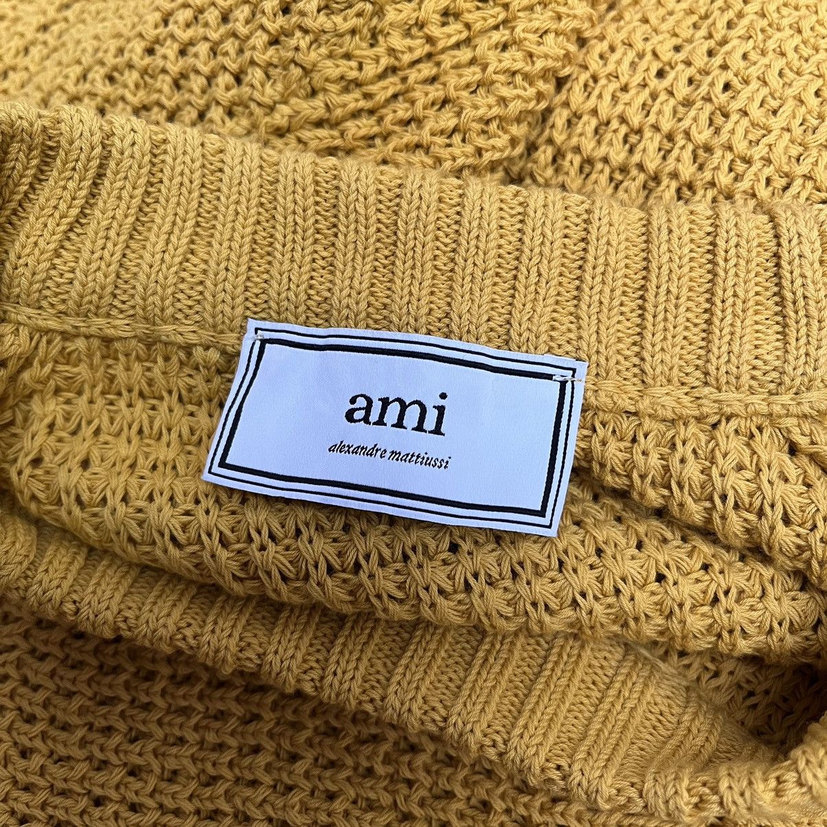 AMI Sweatshirt Men Ami Alexandre Mattiussi Mustard Yellow Size US L / EU 52-54 / 3 - 6 Thumbnail