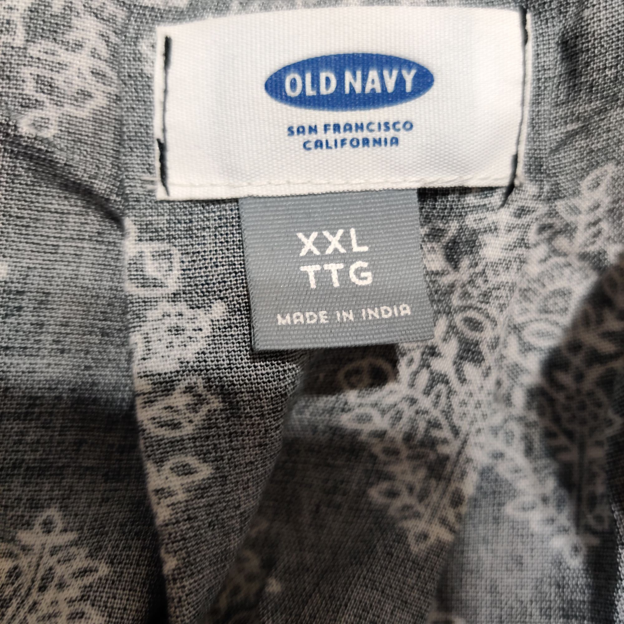 Old Navy Old Navy XXL Plus Size Black White Floral Tunic Blouse Long Size XXL / US 16-18 / IT 52-54 - 4 Thumbnail