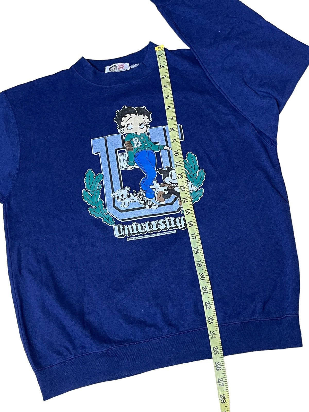 Cartoon Network VINTAGE 90s BETTY BOOP UNIVERSITY 1995 PULLOVER SWEATSHIRT Size US L / EU 52-54 / 3 - 8 Thumbnail
