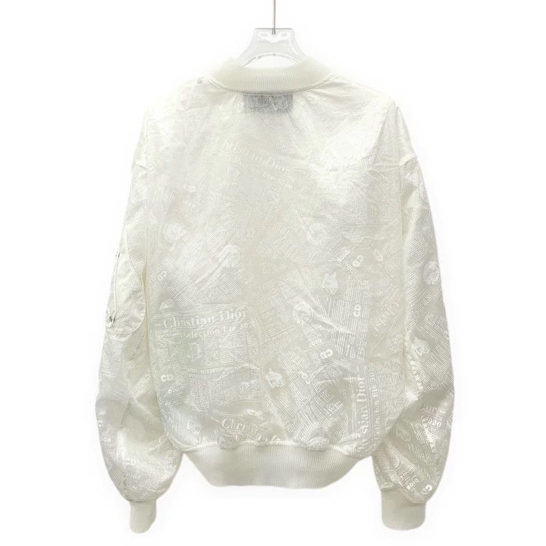Dior Dior White logo letter print mulberry silk stand-up collar Size US M / EU 48-50 / 2 - 2 Thumbnail