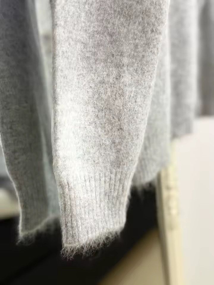 Other 100% Mink Cashmere Casual Turtleneck Gray Sweater Pullover Size S / US 4 / IT 40 - 4 Thumbnail