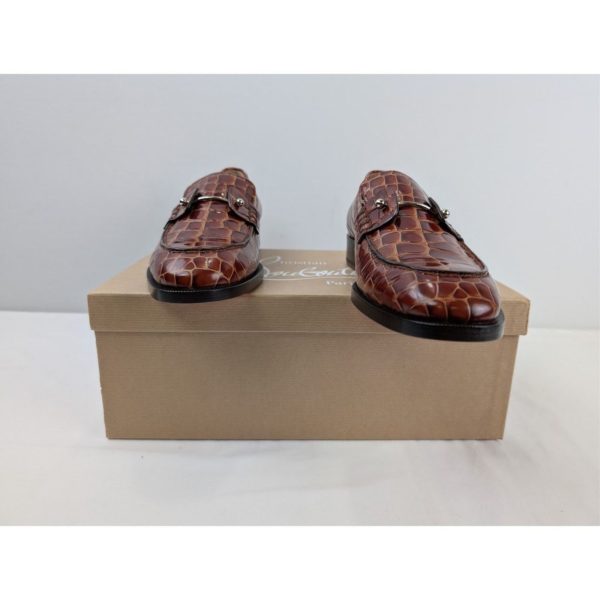 Christian Louboutin o1rshd1 Chambelimoc Flat Shoes in Brown Size US 9.5 / EU 42-43 - 20 Thumbnail