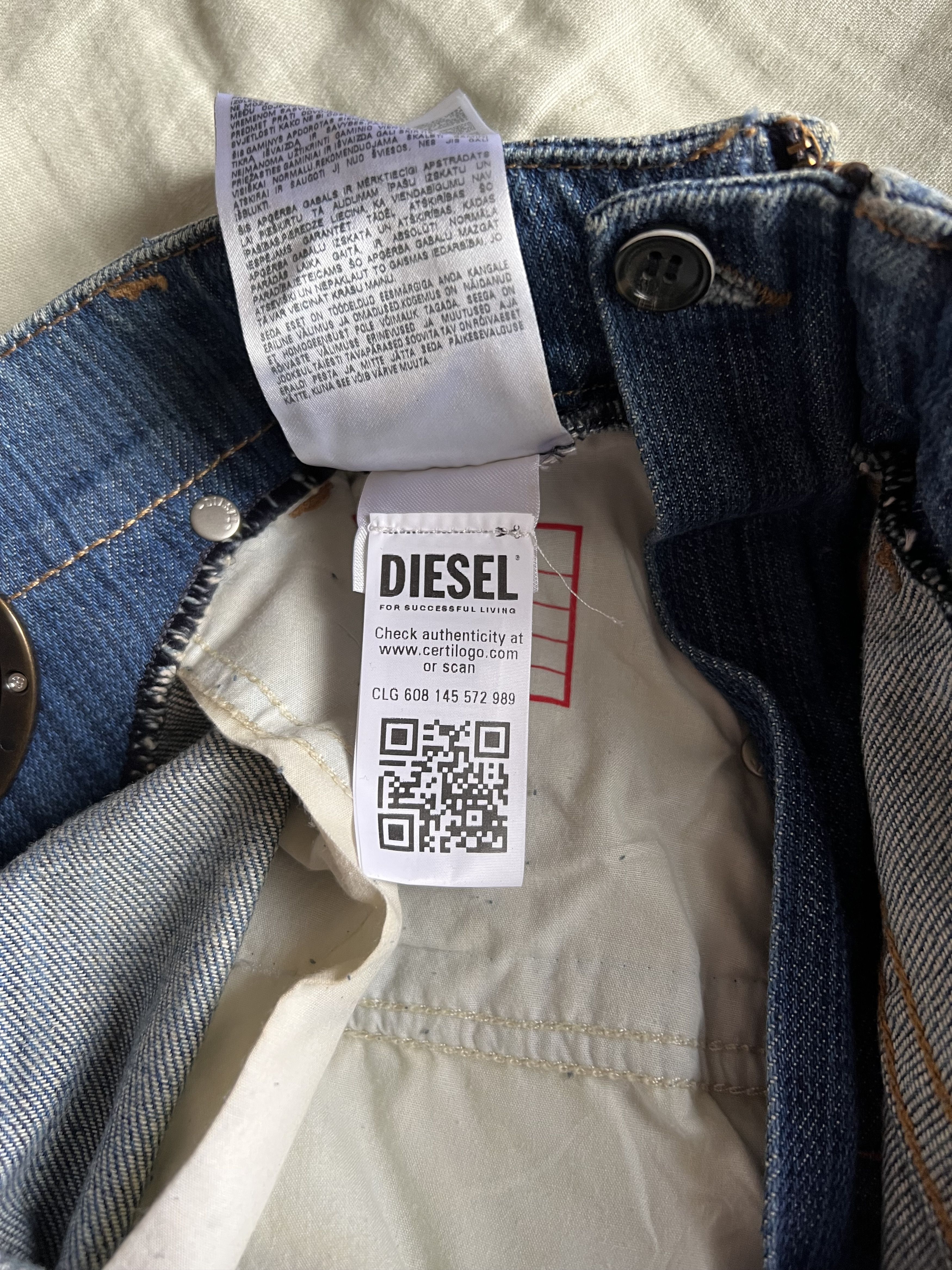 Diesel Diesel 2010 D-Macs FSD6 Denim Jeans Size US 32 / EU 48 - 8 Thumbnail