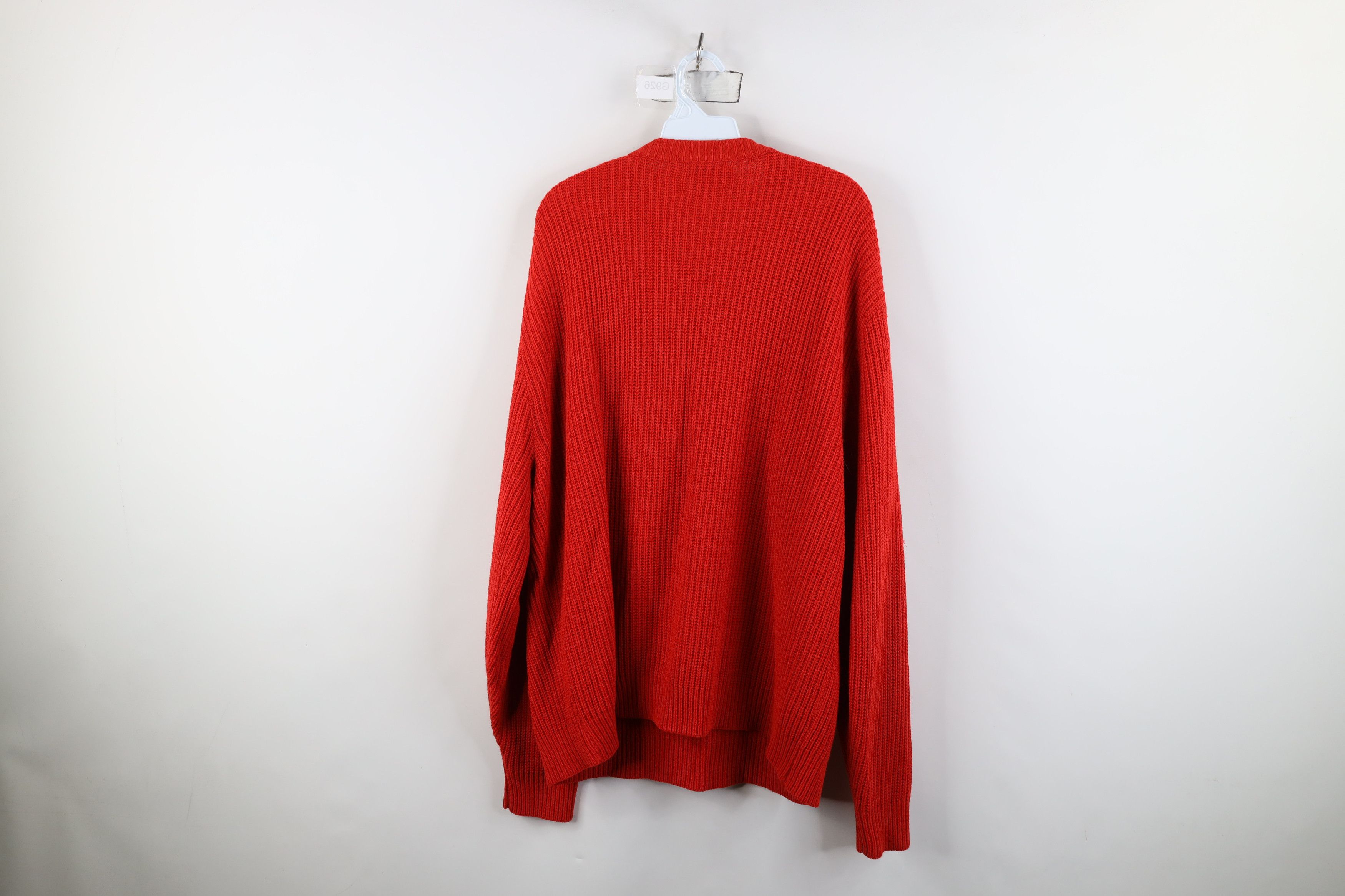 Vintage Vintage 90s Streetwear Chunky Ribbed Knit Crewneck Sweater Size US XXL / EU 58 / 5 - 9 Thumbnail