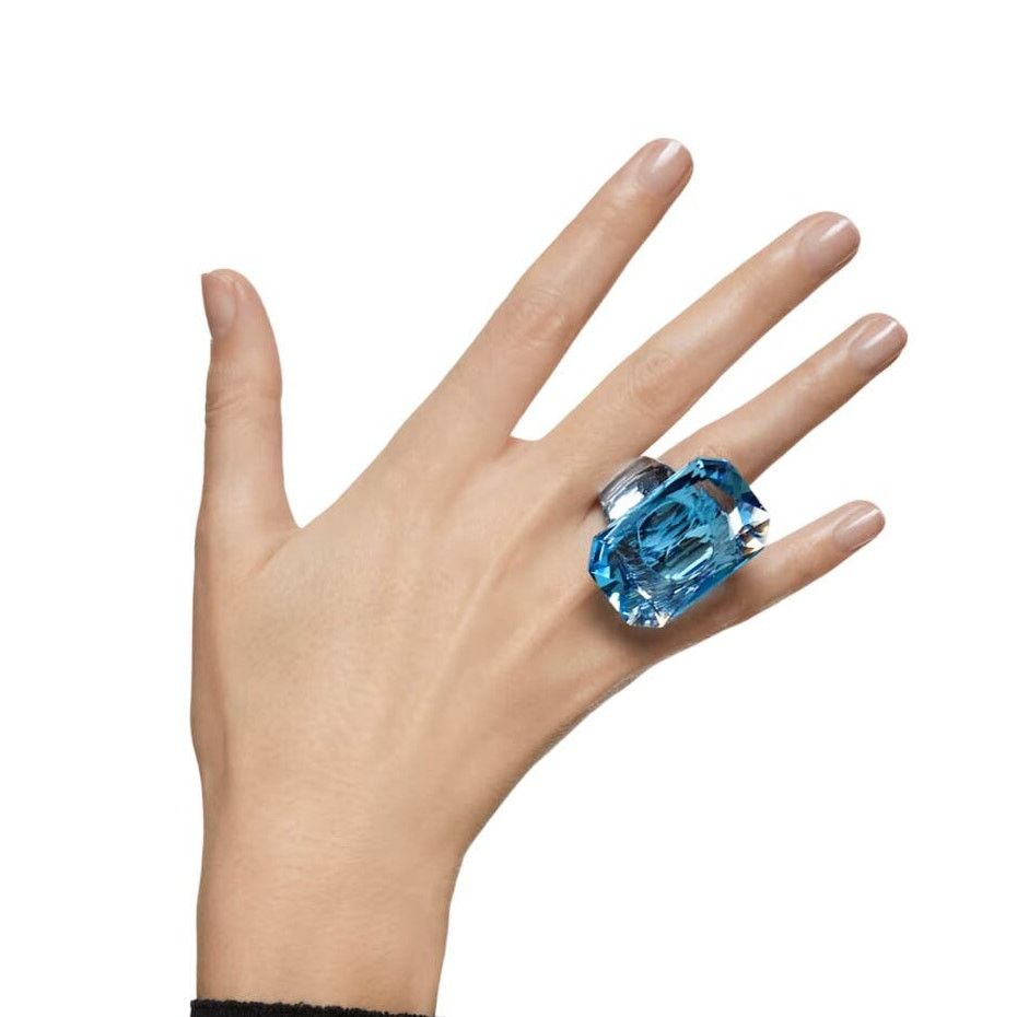 Swarovski Lucent cocktail ring Oversized crystal 7