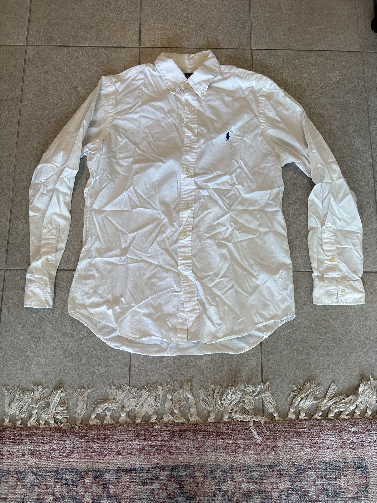 Polo Ralph Lauren Polo Ralph Lauren Slim White Button Up Size US M / EU 48-50 / 2 - 1 Thumbnail