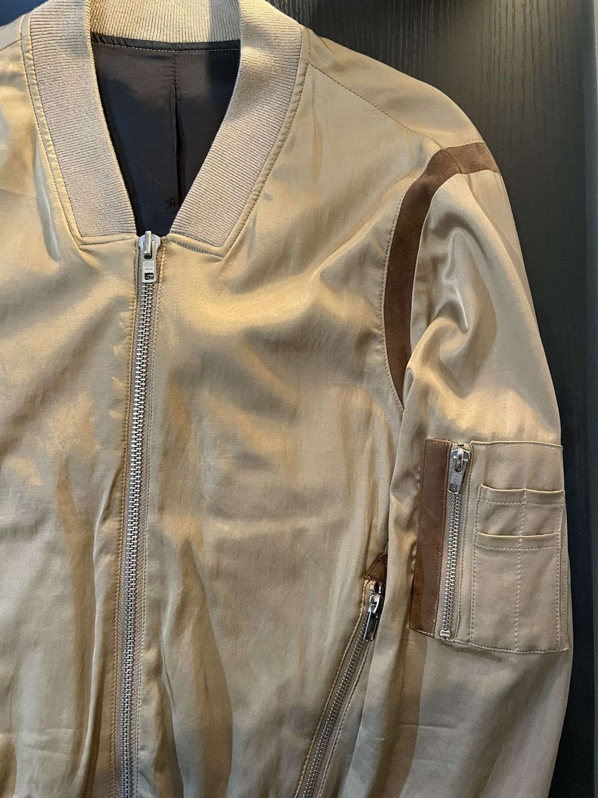 The Kooples The Kooples Gold Bomber Style Jacket Size US S / EU 44-46 / 1 - 2 Thumbnail