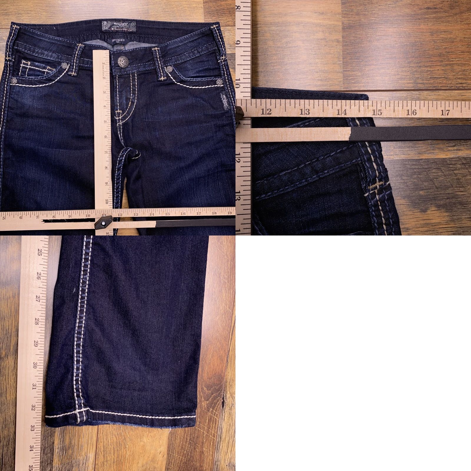Silver Jeans Co. Silver Jeans Jeans 27x33 Low Rise Stretch Bootcut Women Regular Blue 5-Pocket Denim Cotton Blend Modern Vintage: No Size 27" / US 4 / IT 40 - 9 Thumbnail