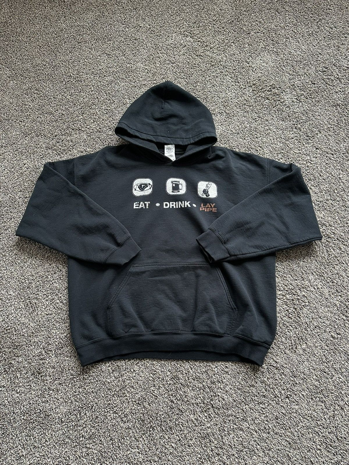 Gildan Y2K Lay pipe hoodie Size US XL / EU 56 / 4 - 1 Thumbnail