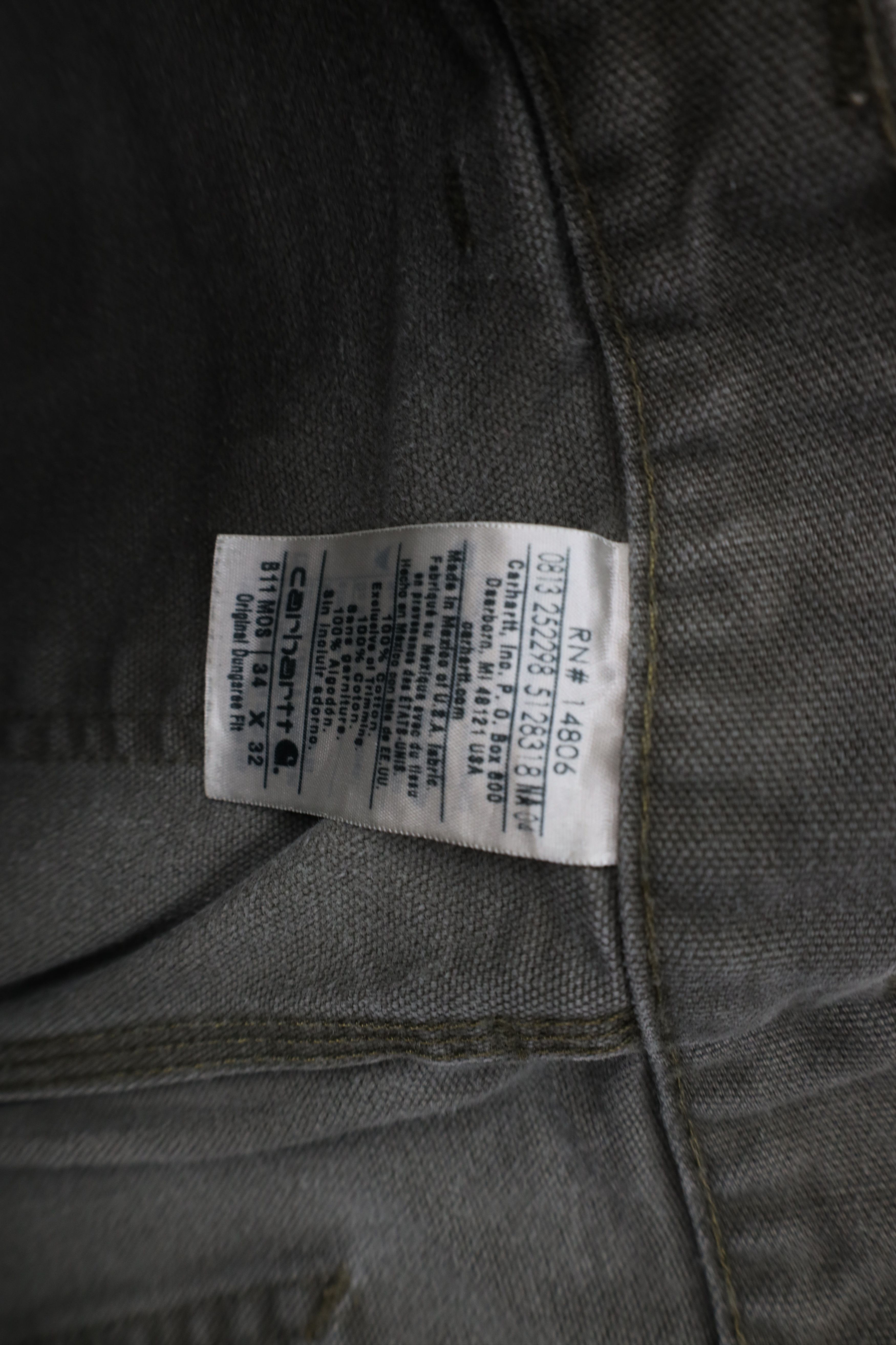 Carhartt Vintage Y2K Carhartt Relaxed Dungaree Wide Leg Pants Green Size US 34 / EU 50 - 10 Thumbnail