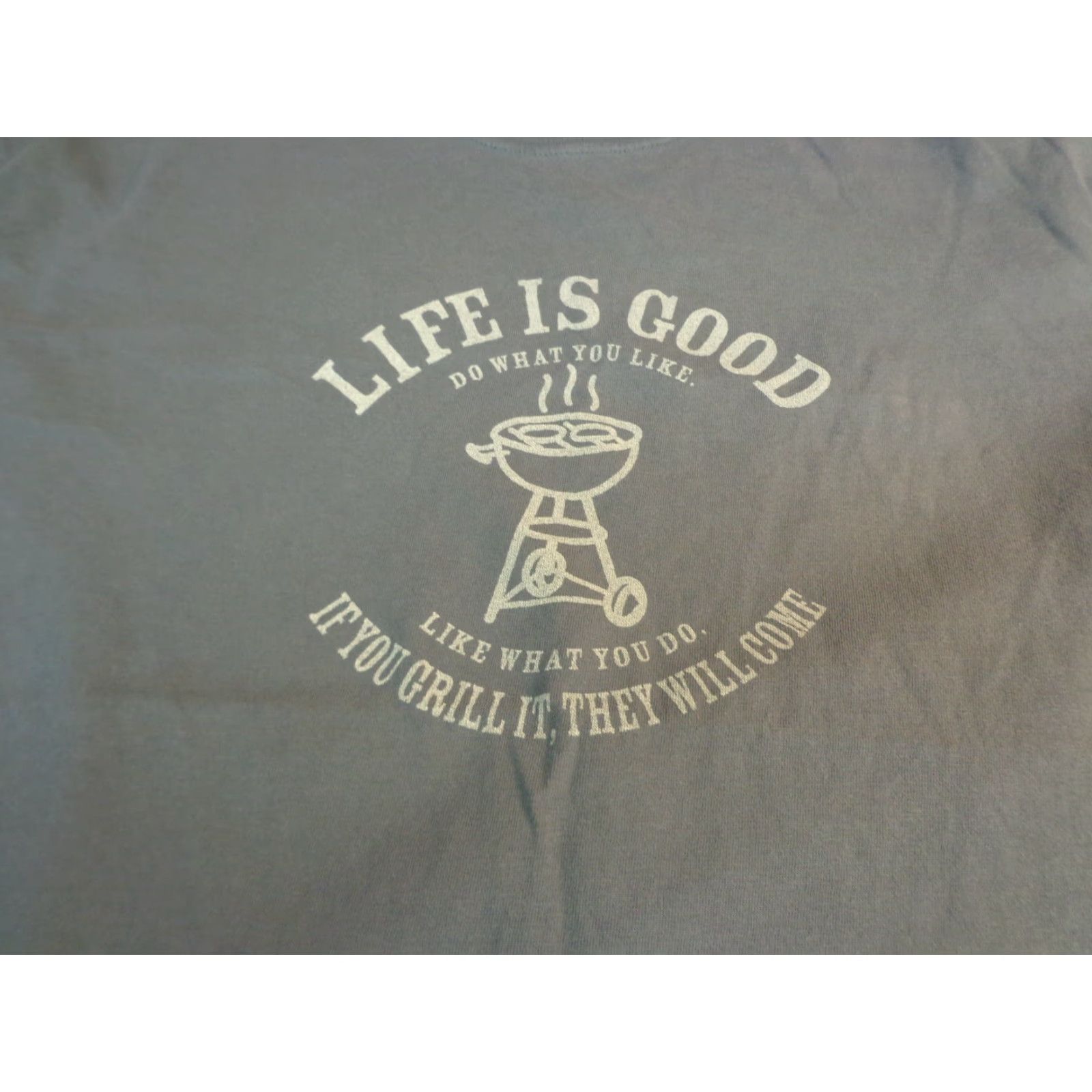 Life is Good Life is Good T-Shirt Gray Small Short Sleeve Graphic Tee Mens V5 Size US S / EU 44-46 / 1 - 2 Thumbnail